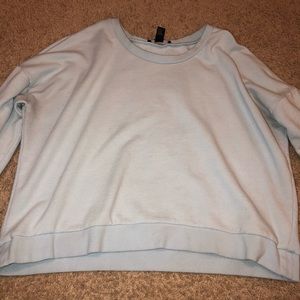 Light baby blue sweatshirt